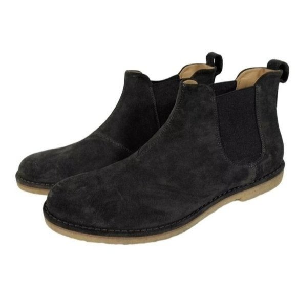 Vince Men\'s Charcoal Gray Ankle Boots Italy Size 11M *NO BOX*